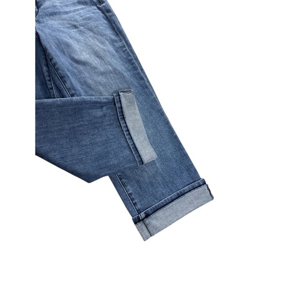 NYDJ Marilyn Crop Cuffed Stretch Blue Jeans Size 8 Southwest Pockets Slimming - Picture 2 of 11